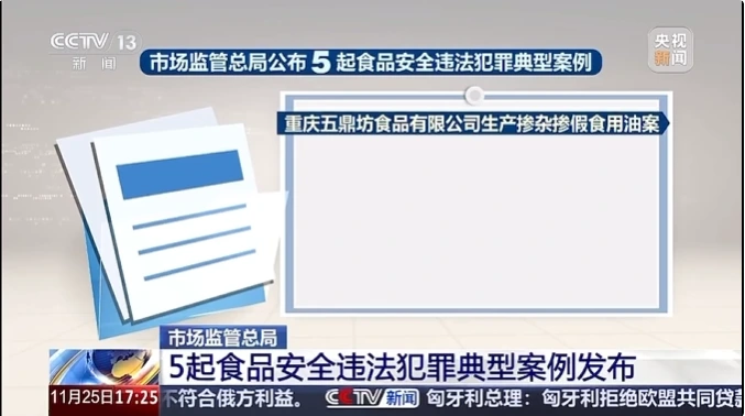 谁上榜？市场监管总局公布 5 起食品安全违法犯罪典型案例