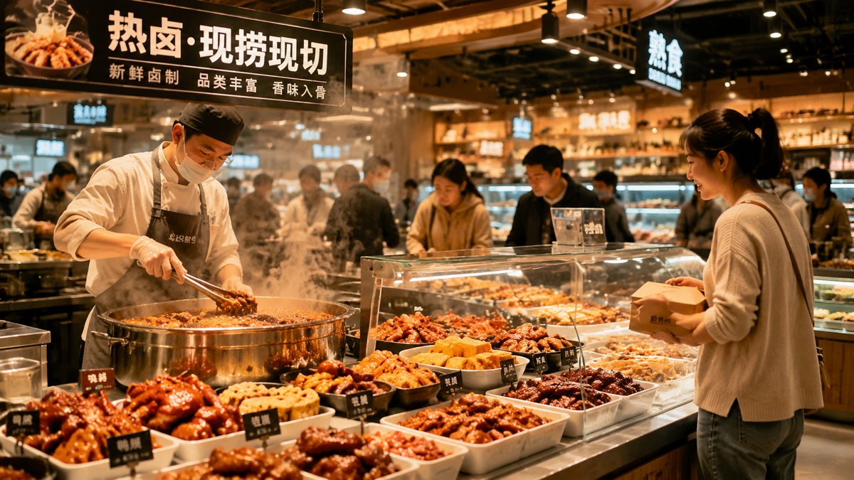 热卤有望接棒烘焙成为千亿商超现场制售市场新增长极
