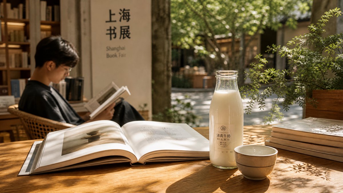 光明乳业连续三年亮相上海书展 推出联名新品探索“乳品+文化”跨界融合