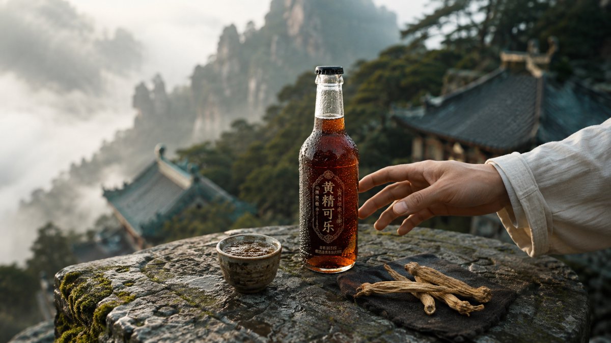 可口可乐联名武当山推出黄精可乐三天售罄 药食同源饮品破局场景营销