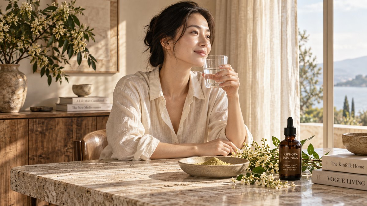 口服抗衰迎草本新机遇,金骏康以槐花粉打造多通路抗衰原料解决方案